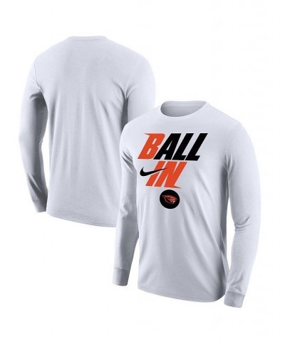 Men's White Oregon State Beavers Legend Bench Long Sleeve T-shirt $20.79 T-Shirts