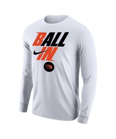 Men's White Oregon State Beavers Legend Bench Long Sleeve T-shirt $20.79 T-Shirts