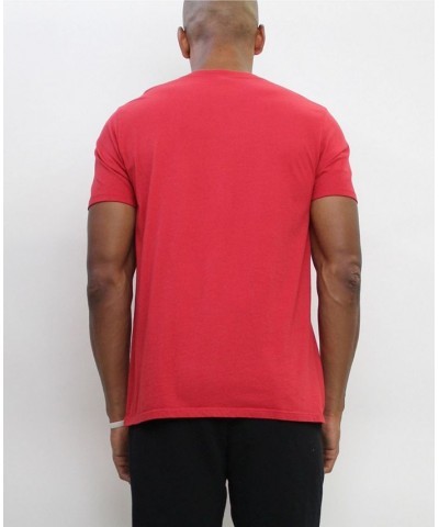 TMC001CJ Mens Cotton Jersey Short-Sleeve Basic Crew-Neck T-Shirt Red $24.75 T-Shirts