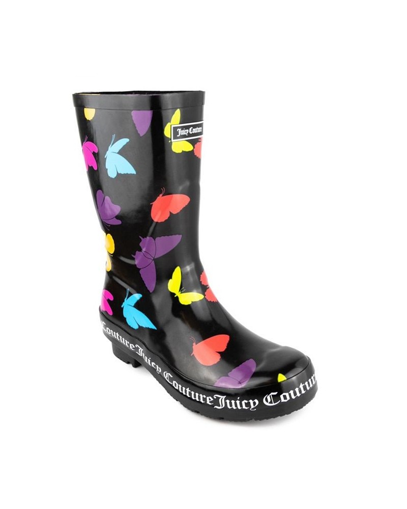 Women's Totally Logo Rainboots Butterfly Multi $37.40 Shoes