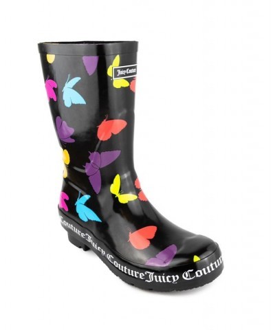 Women's Totally Logo Rainboots Butterfly Multi $37.40 Shoes