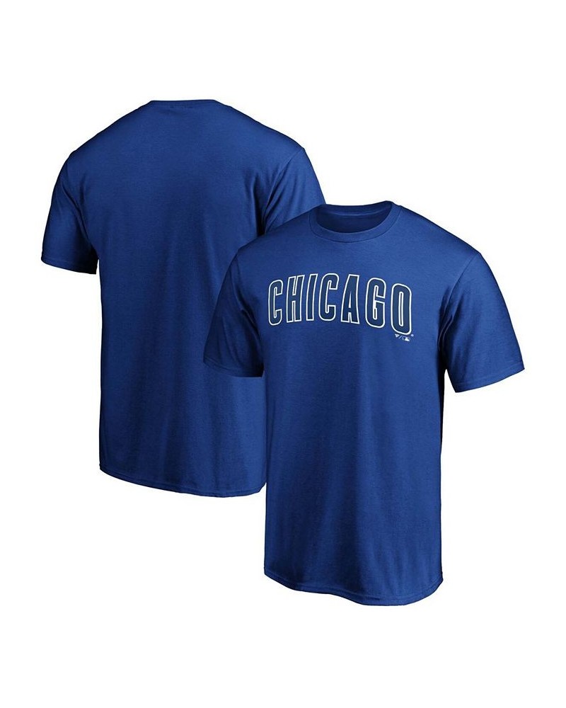 Men's Royal Chicago Cubs Official Wordmark T-shirt $23.99 T-Shirts