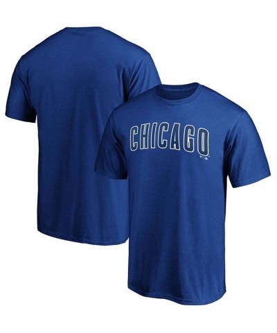 Men's Royal Chicago Cubs Official Wordmark T-shirt $23.99 T-Shirts