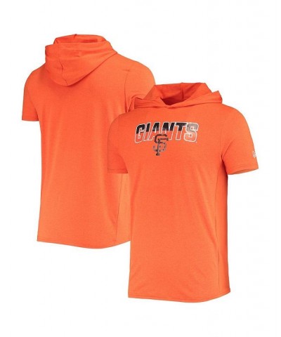 Men's Heathered Orange San Francisco Giants Hoodie T-shirt $24.50 T-Shirts