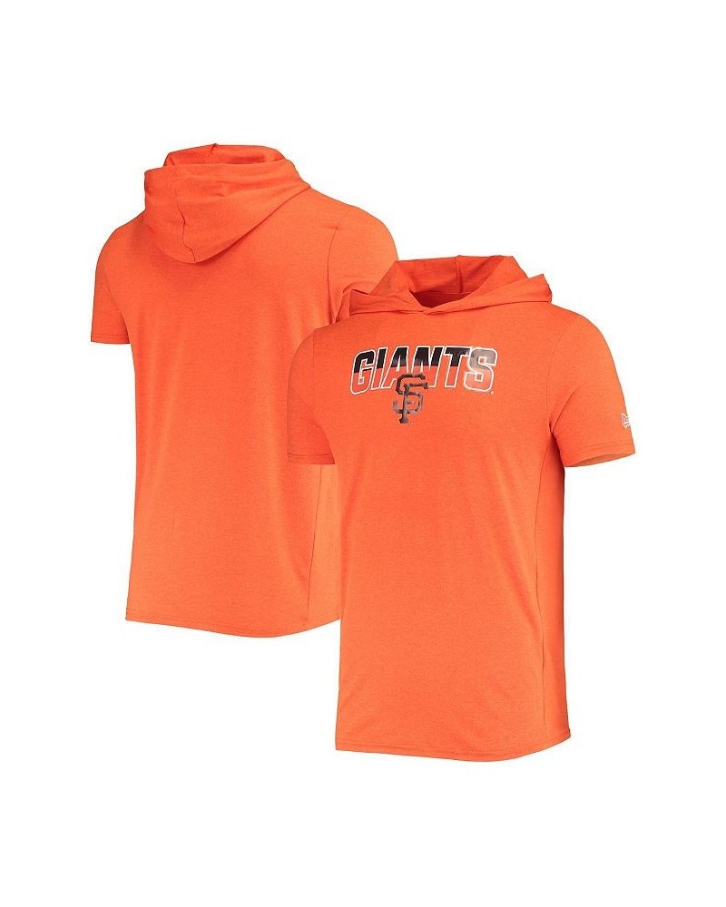 Men's Heathered Orange San Francisco Giants Hoodie T-shirt $24.50 T-Shirts