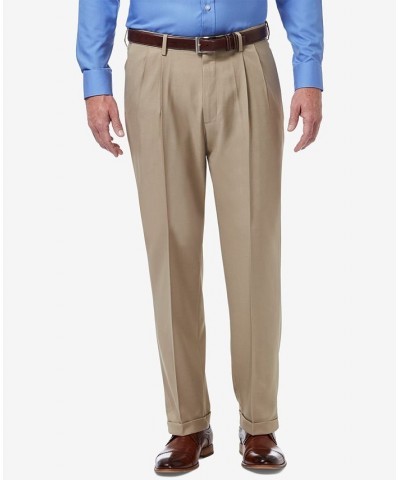 Men's Premium Comfort Stretch Classic-Fit Solid Pleated Dress Pants PD02 $32.99 Pants