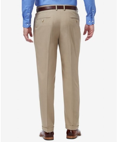 Men's Premium Comfort Stretch Classic-Fit Solid Pleated Dress Pants PD02 $32.99 Pants