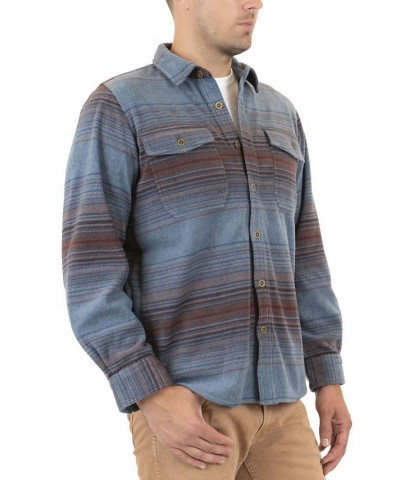 Men's Koppie Polar Fleece Shirt Blue $39.74 Shirts