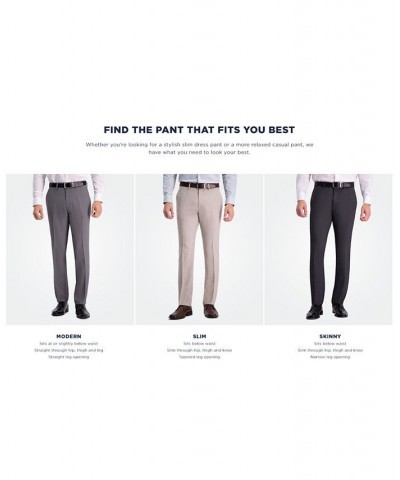 Men's Slim-Fit Shadow Check Dress Pants Blue $24.47 Pants