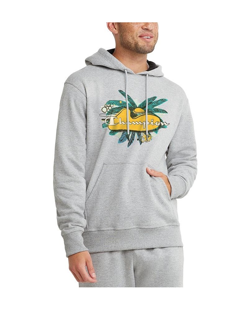 Men's Palm Graphic Powerblend Hoodie Oxford $26.65 Sweatshirt