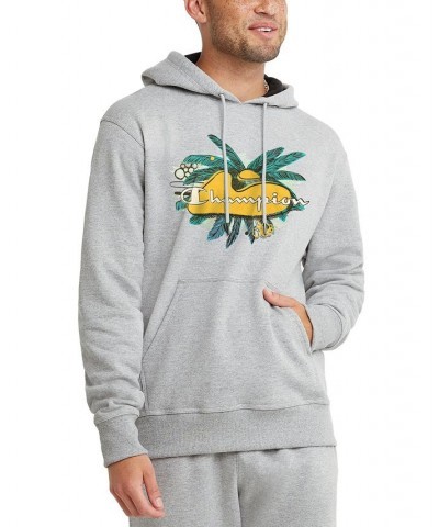 Men's Palm Graphic Powerblend Hoodie Oxford $26.65 Sweatshirt