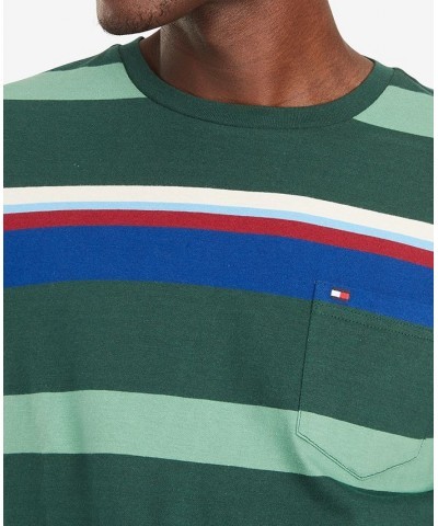 Men's Long Sleeve Dalton Stripe Tee Green $14.41 T-Shirts