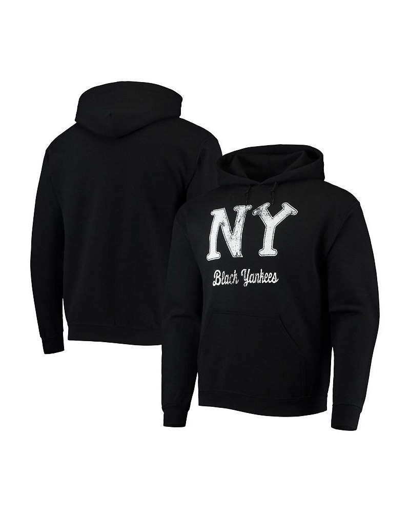 Men's Black New York Black Yankees Negro League Logo Pullover Hoodie $34.19 Sweatshirt