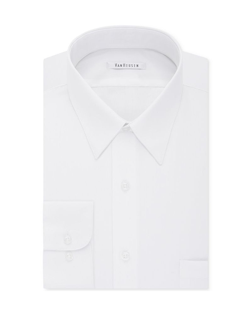 Men's Big & Tall Classic/Regular Fit Wrinkle Free Poplin Solid Dress Shirt PD07 $17.82 Dress Shirts