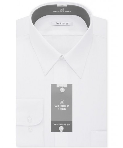 Men's Big & Tall Classic/Regular Fit Wrinkle Free Poplin Solid Dress Shirt PD07 $17.82 Dress Shirts