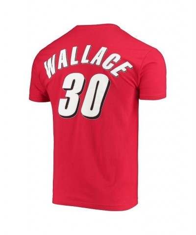 Men's Rasheed Wallace Red Portland Trail Blazers Hardwood Classics Player Name and Number T-shirt $25.36 T-Shirts