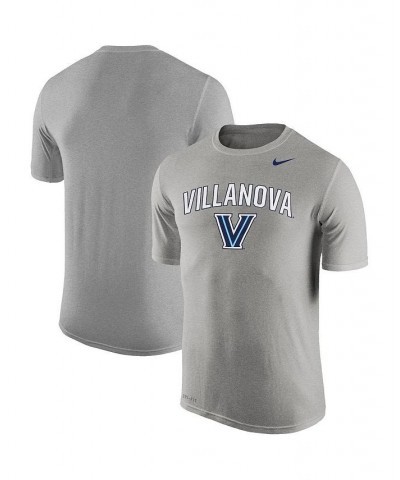 Men's Heathered Gray Villanova Wildcats Arch Over Logo Performance T-shirt $23.39 T-Shirts