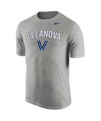 Men's Heathered Gray Villanova Wildcats Arch Over Logo Performance T-shirt $23.39 T-Shirts