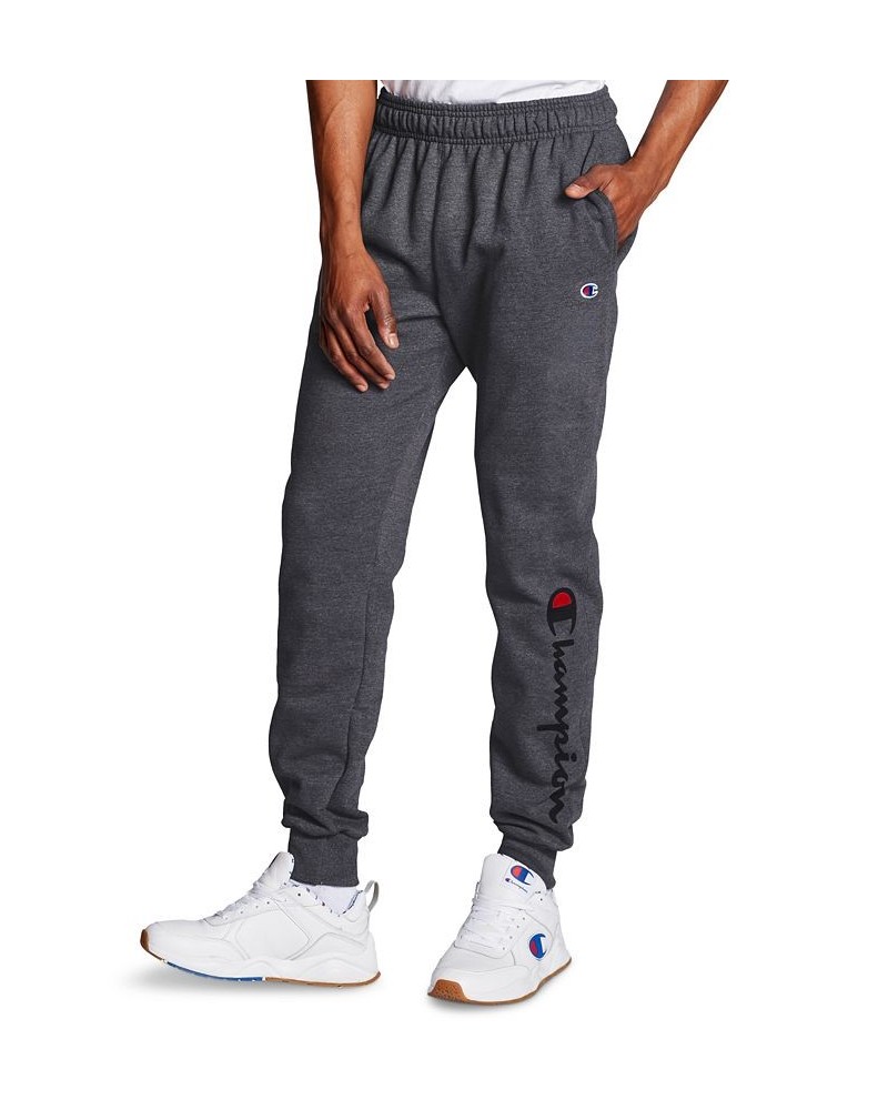 Men's Powerblend Fleece Jogger Pants Granite Heather $19.95 Pants