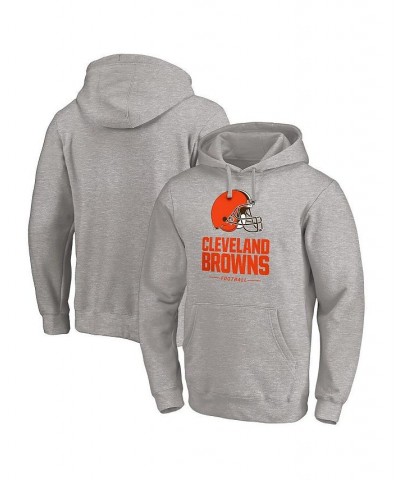 Men's Branded Heathered Gray Cleveland Browns Big and Tall Team Lockup Pullover Hoodie $44.19 Sweatshirt