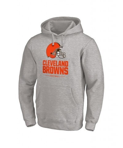 Men's Branded Heathered Gray Cleveland Browns Big and Tall Team Lockup Pullover Hoodie $44.19 Sweatshirt