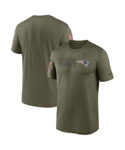 Men's Olive New England Patriots 2022 Salute to Service Legend Team T-shirt $24.93 T-Shirts