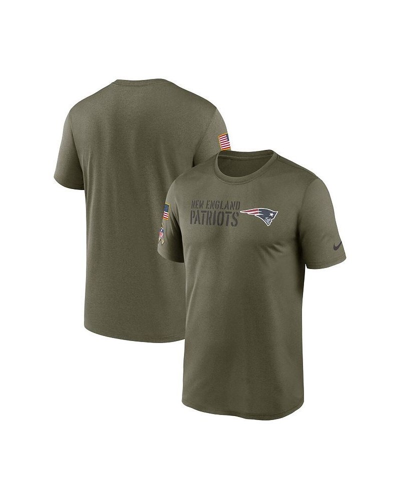 Men's Olive New England Patriots 2022 Salute to Service Legend Team T-shirt $24.93 T-Shirts