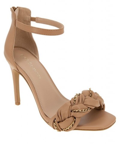 Women's Isabel Braided Sandal Tan/Beige $55.93 Shoes