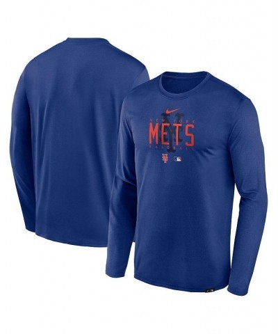 Men's Royal New York Mets Authentic Collection Team Logo Legend Performance Long Sleeve T-shirt $23.65 T-Shirts