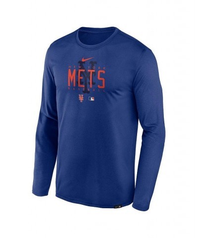 Men's Royal New York Mets Authentic Collection Team Logo Legend Performance Long Sleeve T-shirt $23.65 T-Shirts