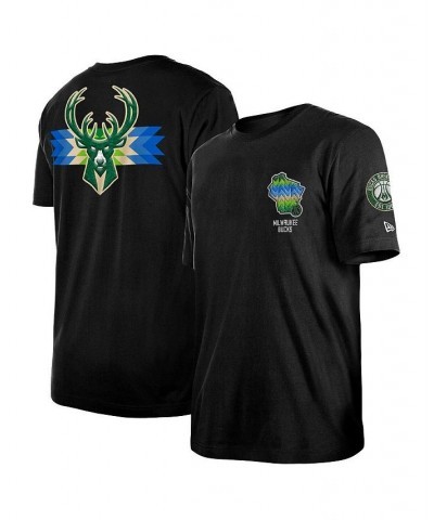 Men's Black Milwaukee Bucks 2022/23 City Edition Elite Pack T-shirt $37.50 T-Shirts