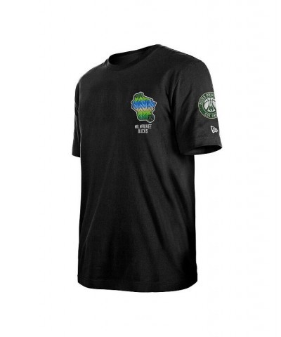 Men's Black Milwaukee Bucks 2022/23 City Edition Elite Pack T-shirt $37.50 T-Shirts