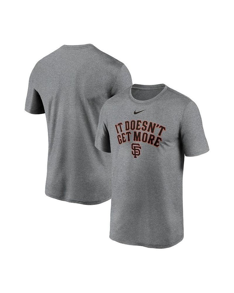 Men's Gray San Francisco Giants Local Font Legend T-shirt $28.99 T-Shirts