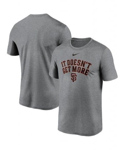 Men's Gray San Francisco Giants Local Font Legend T-shirt $28.99 T-Shirts