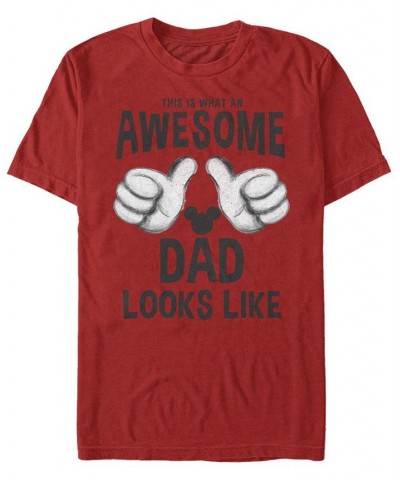 Men's Cool Dad Short Sleeve Crew T-shirt Red $20.99 T-Shirts