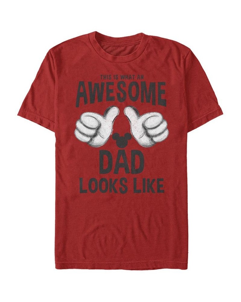 Men's Cool Dad Short Sleeve Crew T-shirt Red $20.99 T-Shirts