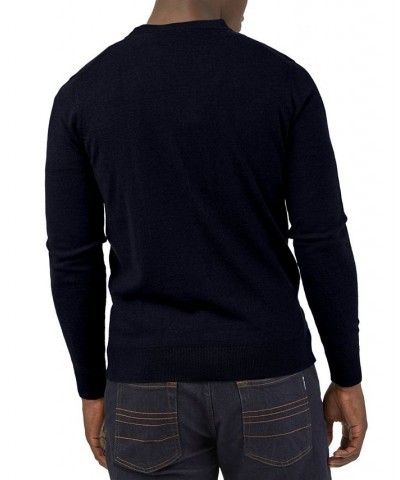 Men's Signature Button Cardigan Sweater Blue $47.85 Sweaters