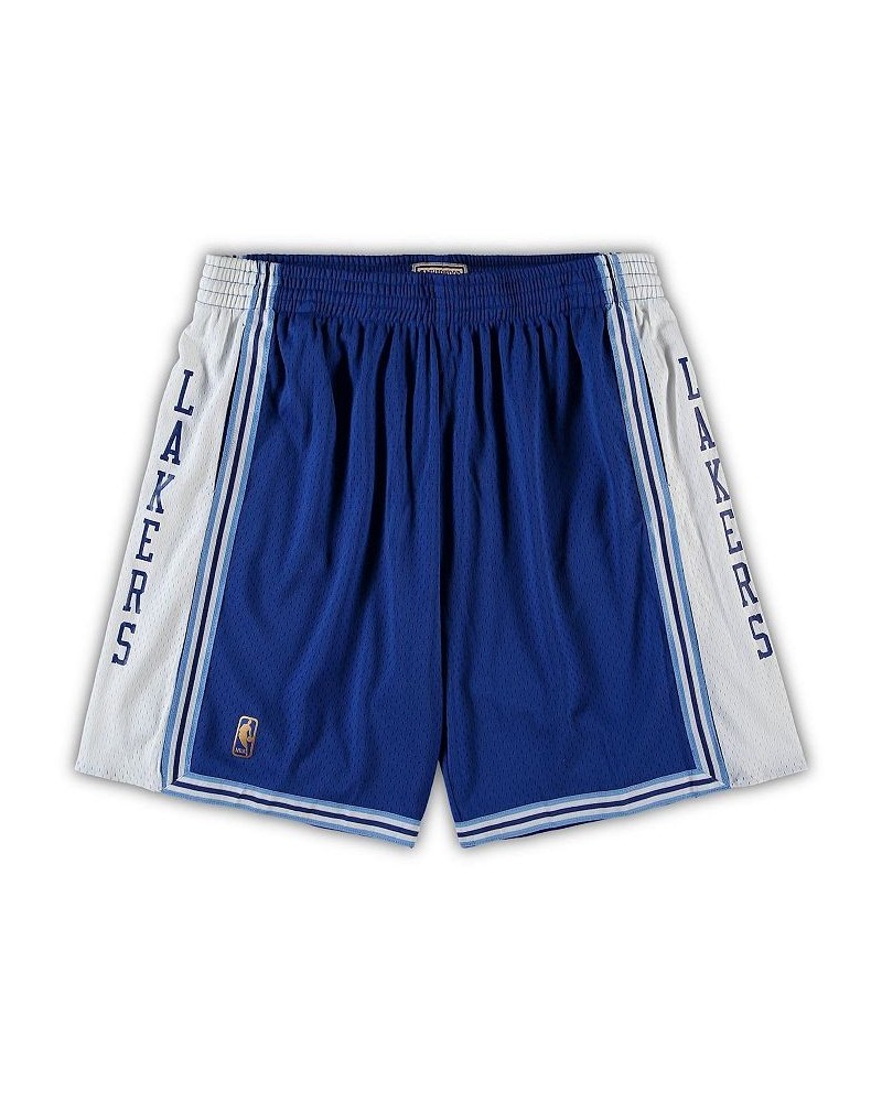 Men's Mitchell Ness Royal Los Angeles Lakers Big Tall Hardwood Classics Team Swingman Shorts $31.39 Shorts