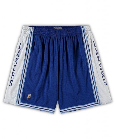 Men's Mitchell Ness Royal Los Angeles Lakers Big Tall Hardwood Classics Team Swingman Shorts $31.39 Shorts