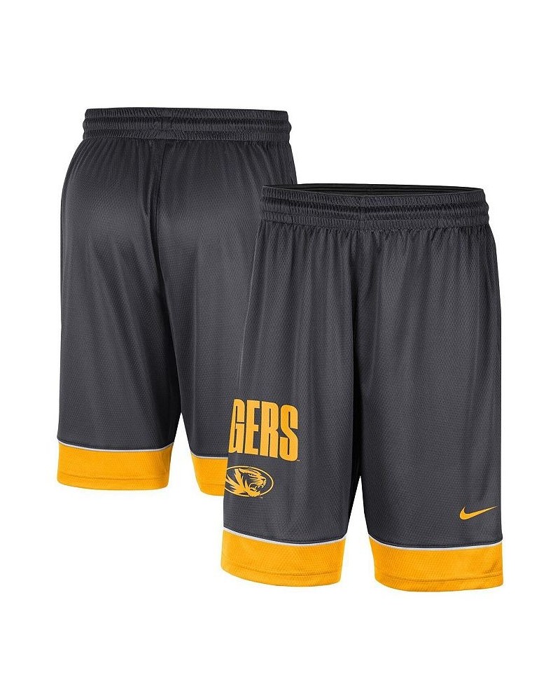 Men's Charcoal and Gold Missouri Tigers Fast Break Shorts $21.60 Shorts