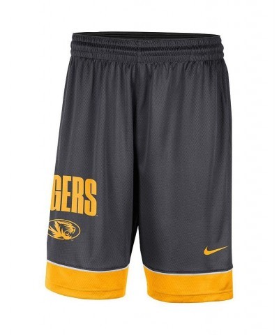 Men's Charcoal and Gold Missouri Tigers Fast Break Shorts $21.60 Shorts