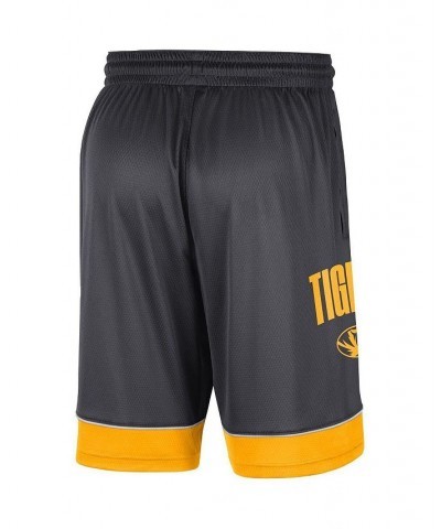 Men's Charcoal and Gold Missouri Tigers Fast Break Shorts $21.60 Shorts