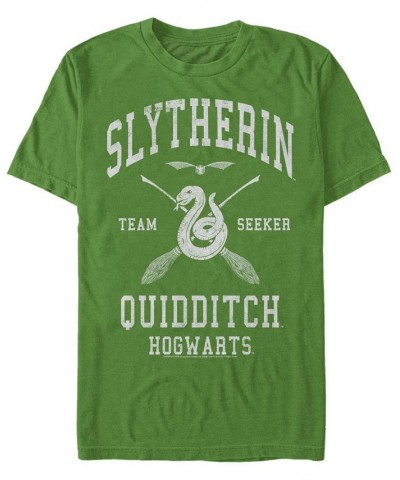 Men's Slytherin Seeker Short Sleeve Crew T-shirt Green $14.00 T-Shirts