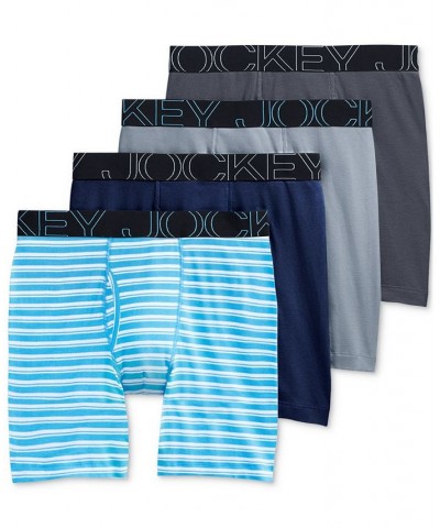 ActiveBlend 7" Midway Brief - 4 Pack Blue $15.79 Underwear