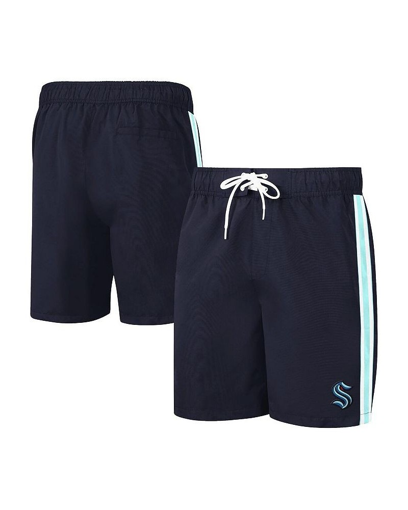 Men's Deep Sea Blue Seattle Kraken Sand Beach Swim Shorts $25.79 Swimsuits