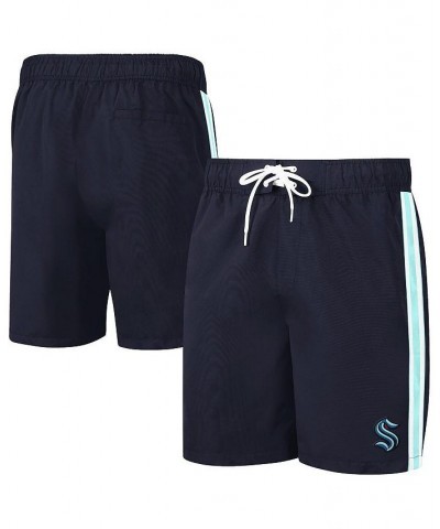 Men's Deep Sea Blue Seattle Kraken Sand Beach Swim Shorts $25.79 Swimsuits