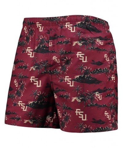 Men's Garnet Florida State Seminoles Island Palm Swim Trunks $22.09 Swimsuits