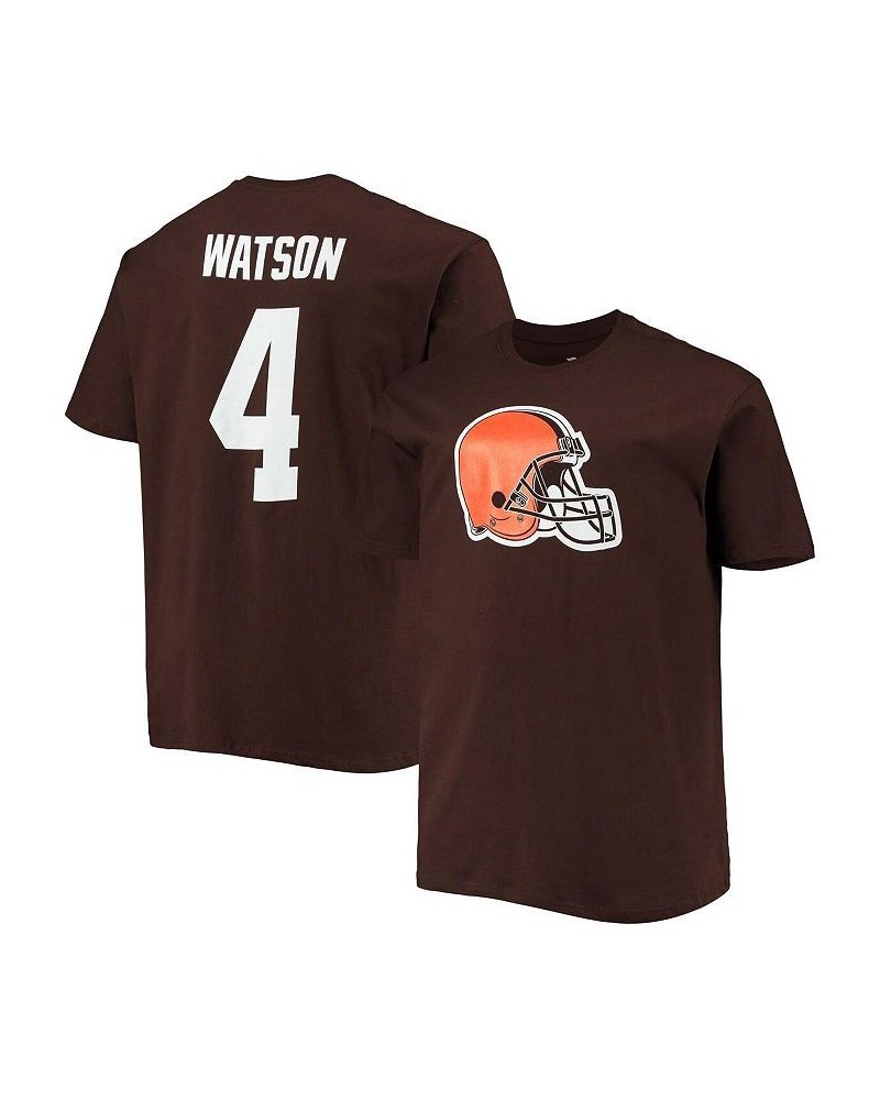 Men's Branded Deshaun Watson Brown Cleveland Browns Big and Tall Player Name & Number T-shirt $25.48 T-Shirts