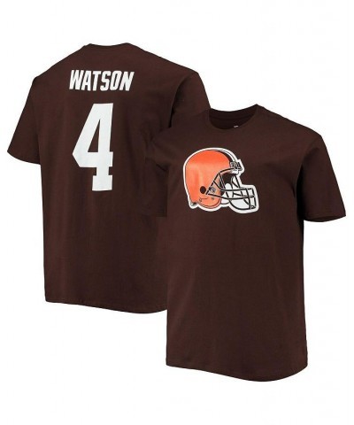 Men's Branded Deshaun Watson Brown Cleveland Browns Big and Tall Player Name & Number T-shirt $25.48 T-Shirts