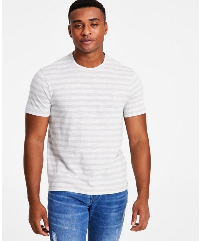 Men's Striped Slub T-Shirt PD06 $10.46 T-Shirts